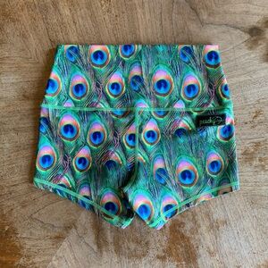 Peachy Athletic Peacock Shorts